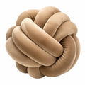 Knotenkissen 30 cm Textil Beige dekorativ